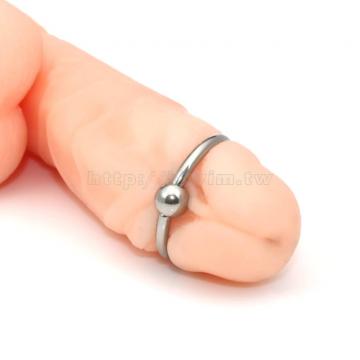 安全可拆式龜頭環8mm鋼珠版 - 3 (thumb)