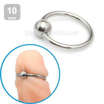 安全可拆式龜頭環10mm鋼珠版 - 0 (thumb)