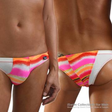 brazilian half back swim briefs with mesh matched color - 0 (thumb)