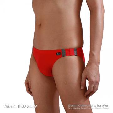 Sport swim briefs with doule lines on sides (full back) - 3 (thumb)