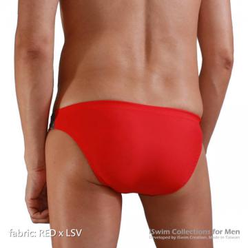 Sport swim briefs with doule lines on sides (full back) - 8 (thumb)