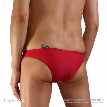 smooth pouch half back swim briefs with double lines in front - 1 (thumb)