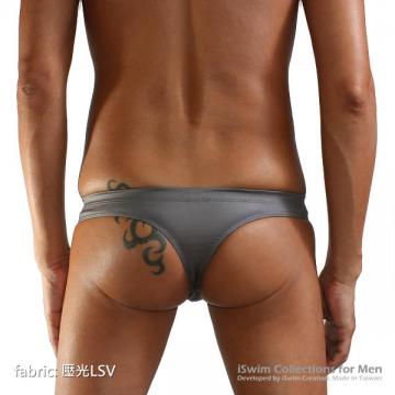 smooth pouch thong back swim briefs with double lines in front - 2 (thumb)