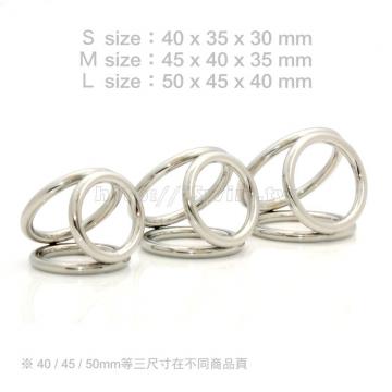 立體三環醫療鋼屌環《環粗6mm》45mm - 3 (thumb)