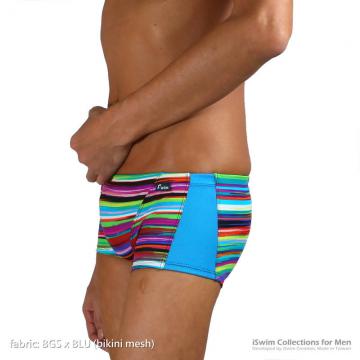 multi pieces designed swim boxers in mtached color type a - 2 (thumb)