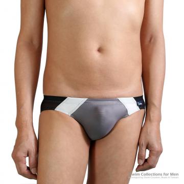 Seamless sports swimming briefs in matched colors - 0 (thumb)