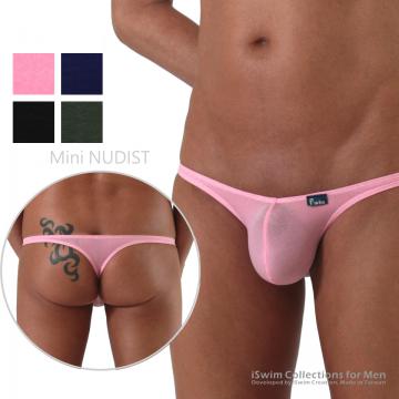 Super mini NUDIST bulge thong underwear
