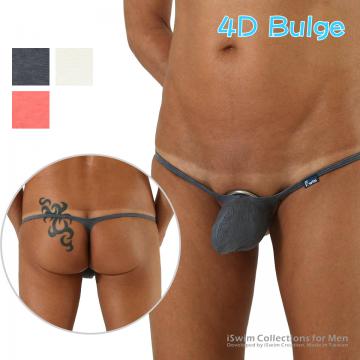 TOP 2 - 4D bulge string thong (narrow bottom Y-back) (iSwim Fashion)