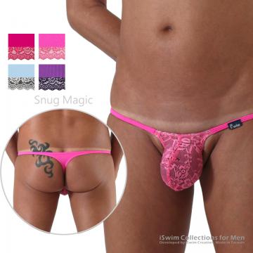 TOP 8 - Magic lace bulge string thong underwear (T-Back) (iSwim Fashion)