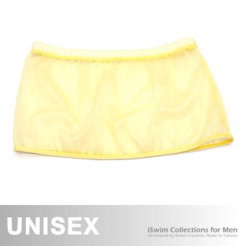 unisex chiffon see-thru one piece mini skirt - 0 (thumb)