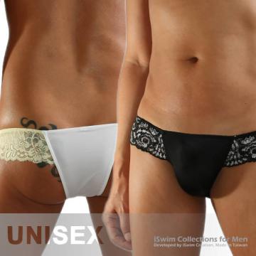 seamless unisex rio bikini briefs matched with lace