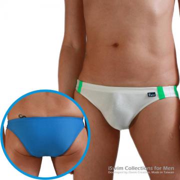 Sport swim briefs with doule lines on sides (3/4 back)