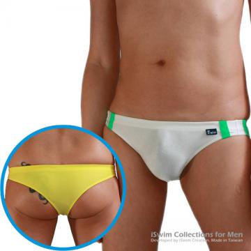 sport cheeky back swimming briefs with doule lines on sides - 0 (thumb)