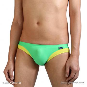 swim briefs in matched color on legs - 2 (thumb)