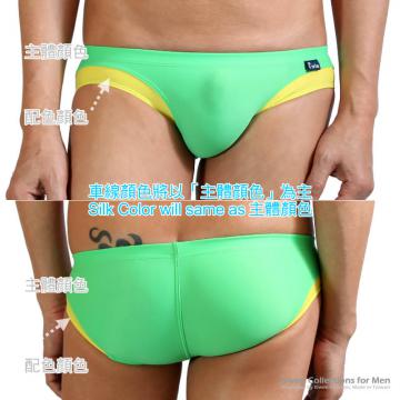 swim briefs in matched color on legs - 1 (thumb)