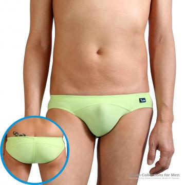 造型褲襠超低腰三角泳褲 (弧線單色) - 0 (thumb)