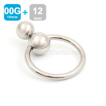 雙珠龜頭環(PA防漏尿，穿刺00G-10mm，大珠12mm)iSwim設計款 - 0 (thumb)