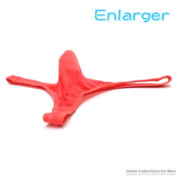 enlargement pouch thong in bikini mesh - 0 (thumb)