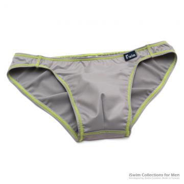 lustered smooth pouch swim briefs with color lines - 3 (thumb)