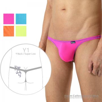 Lifting pouch deco lines thong(Y-back)