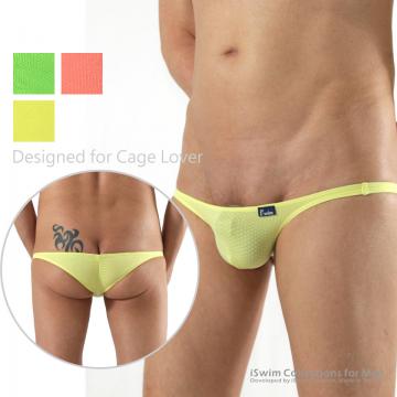 Smooth mini pouch wrinkle capri brazilian (suitable with nub cage)