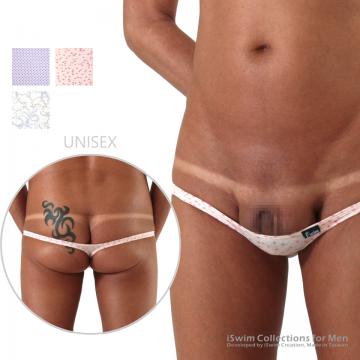 TOP 19 - Barely cover unisex extreme mini Y-back thong ()