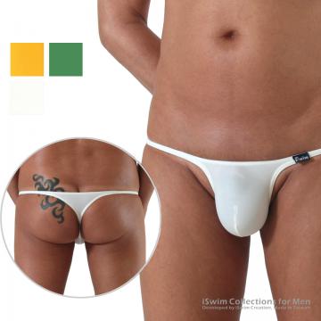 Straight mini pouch swim thong (T-back) - 0 (thumb)