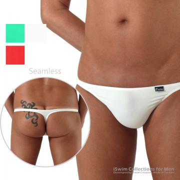 Snug seamless swim thong (Y-back)